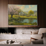 Landscape 207 Canvas Art 18" x 24" / 45 x 60 cm / Black