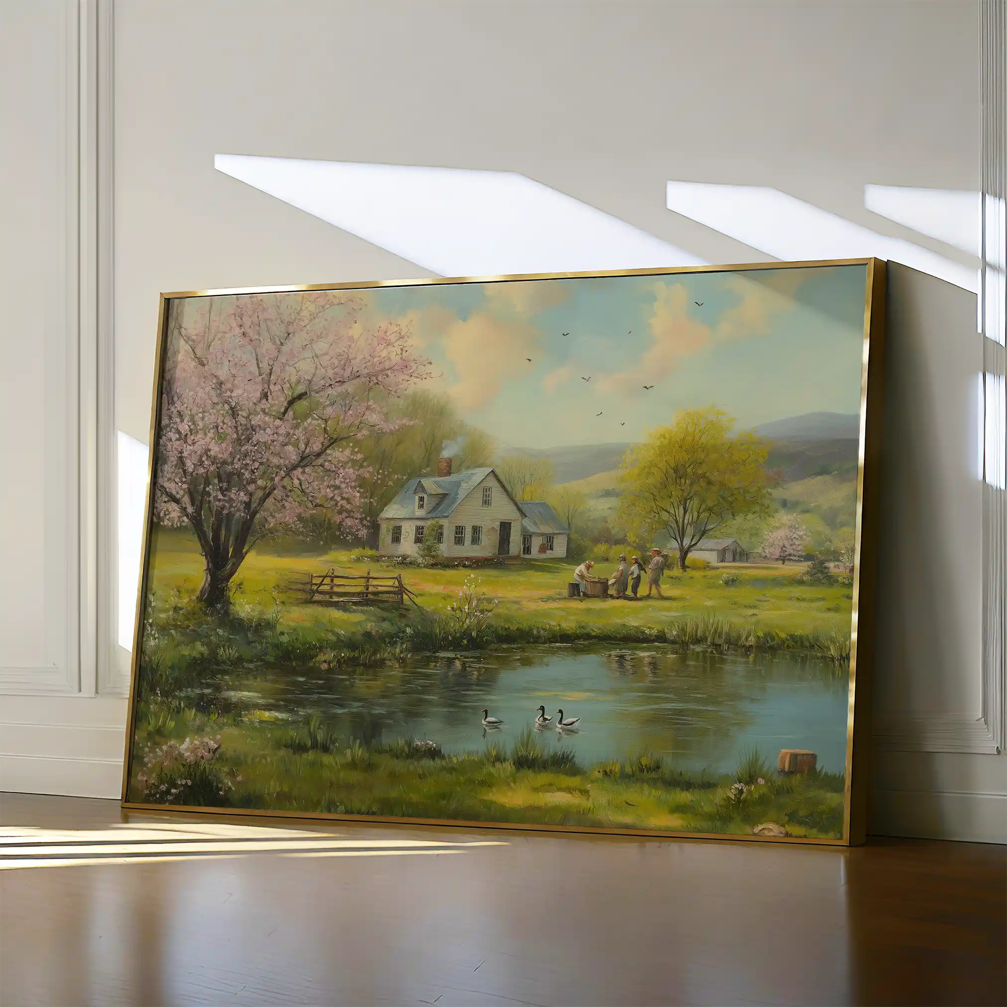 Landscape 207 Canvas Art 60 x 40 cm / Black