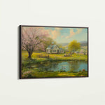 Landscape 207 Canvas Art 60 x 40 cm / Black