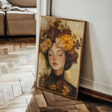 Portrait 207 Canvas Art 18" x 24" / 45 x 60 cm / Black