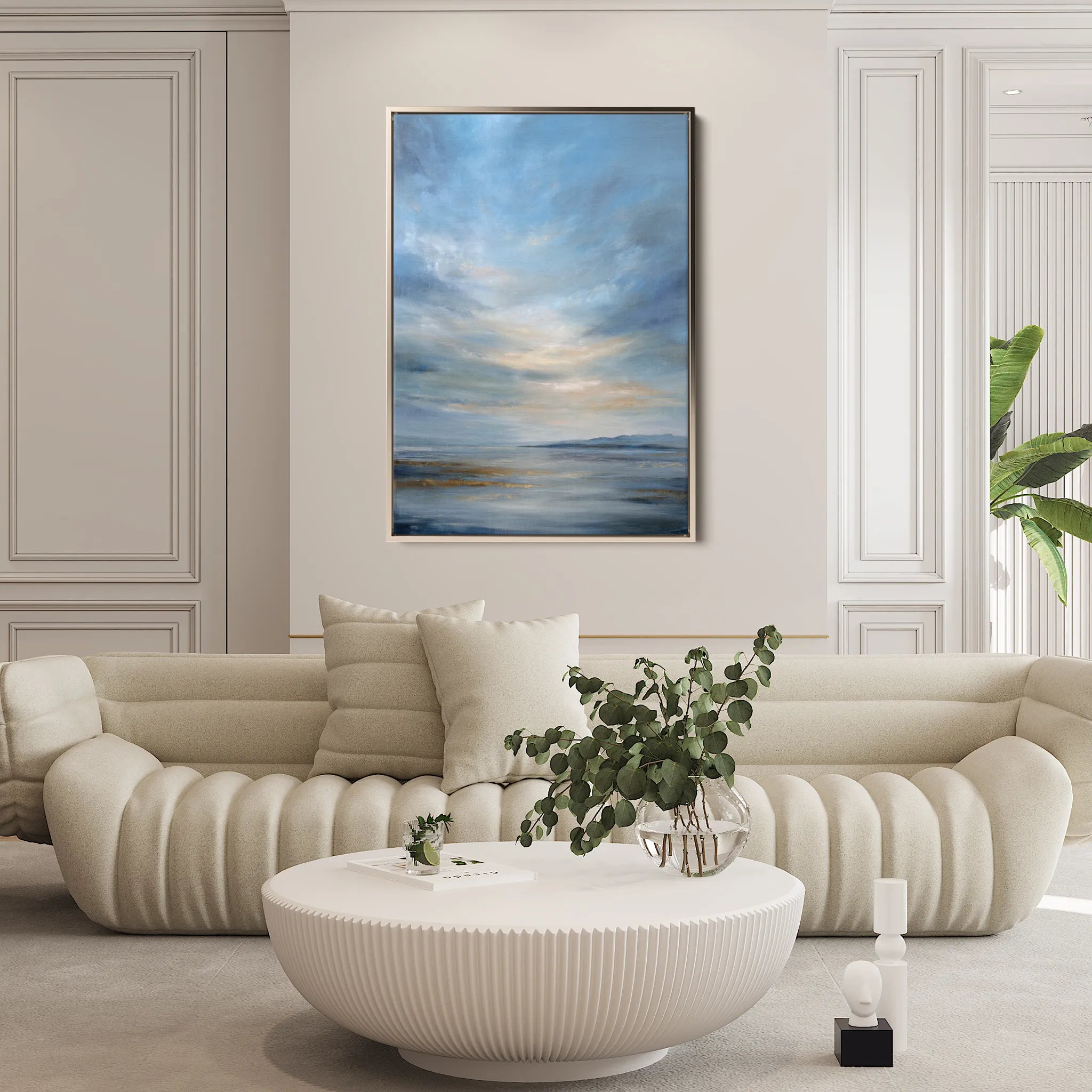 Abstract 2070 Canvas Art 18" x 24" / 45 x 60 cm / Black