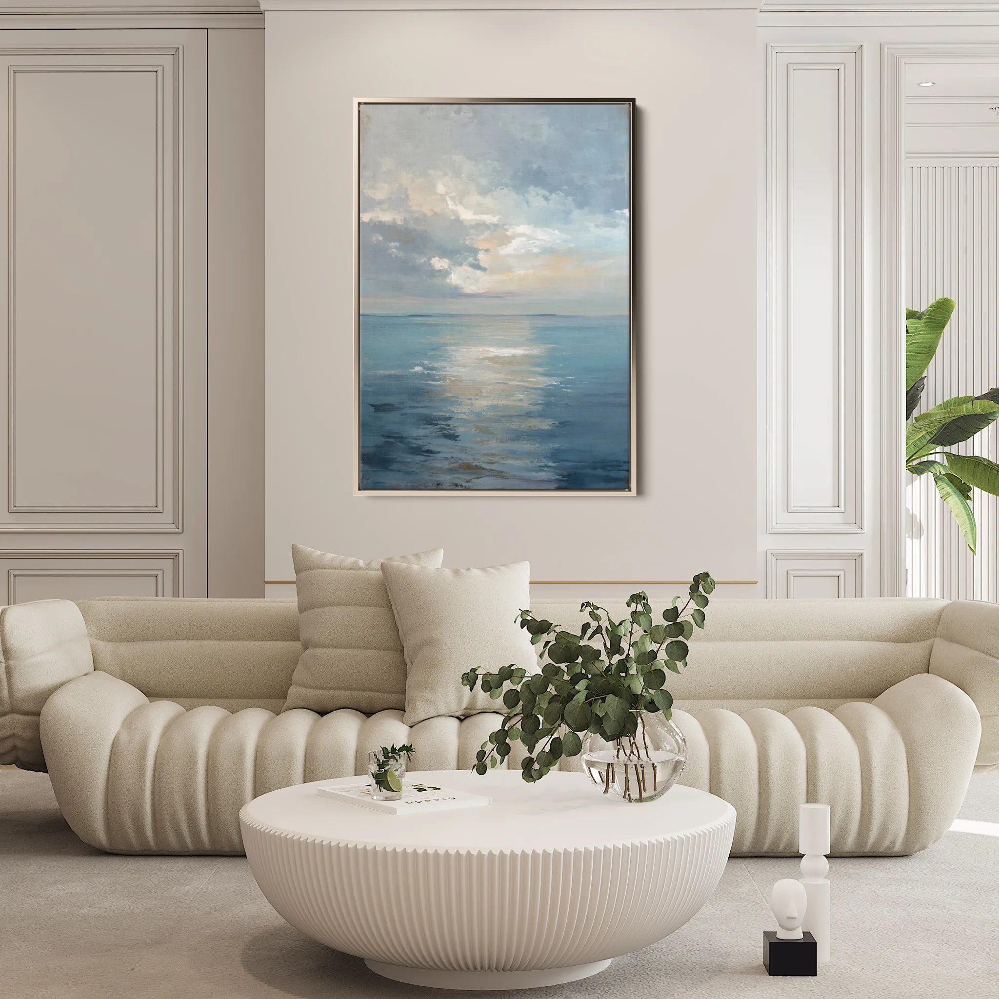 Abstract 2071 Canvas Art 18" x 24" / 45 x 60 cm / Black