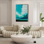 Abstract 2072 Canvas Art 18" x 24" / 45 x 60 cm / Black