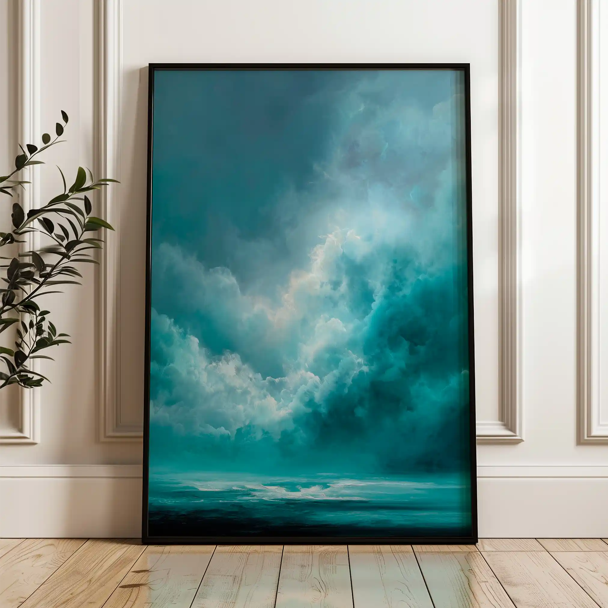 Abstract 2073 Canvas Art 60 x 40 cm / Black
