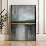 Abstract 2074 Canvas Art 18" x 24" / 45 x 60 cm / Black