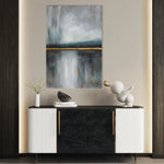 Abstract 2074 Canvas Art 18" x 24" / 45 x 60 cm / Black