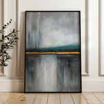 Abstract 2074 Canvas Art 60 x 40 cm / Black