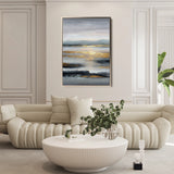Abstract 2075 Canvas Art 18" x 24" / 45 x 60 cm / Black