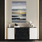 Abstract 2075 Canvas Art 18" x 24" / 45 x 60 cm / Black