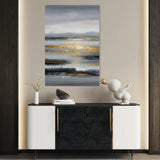 Abstract 2075 Canvas Art 18" x 24" / 45 x 60 cm / Black