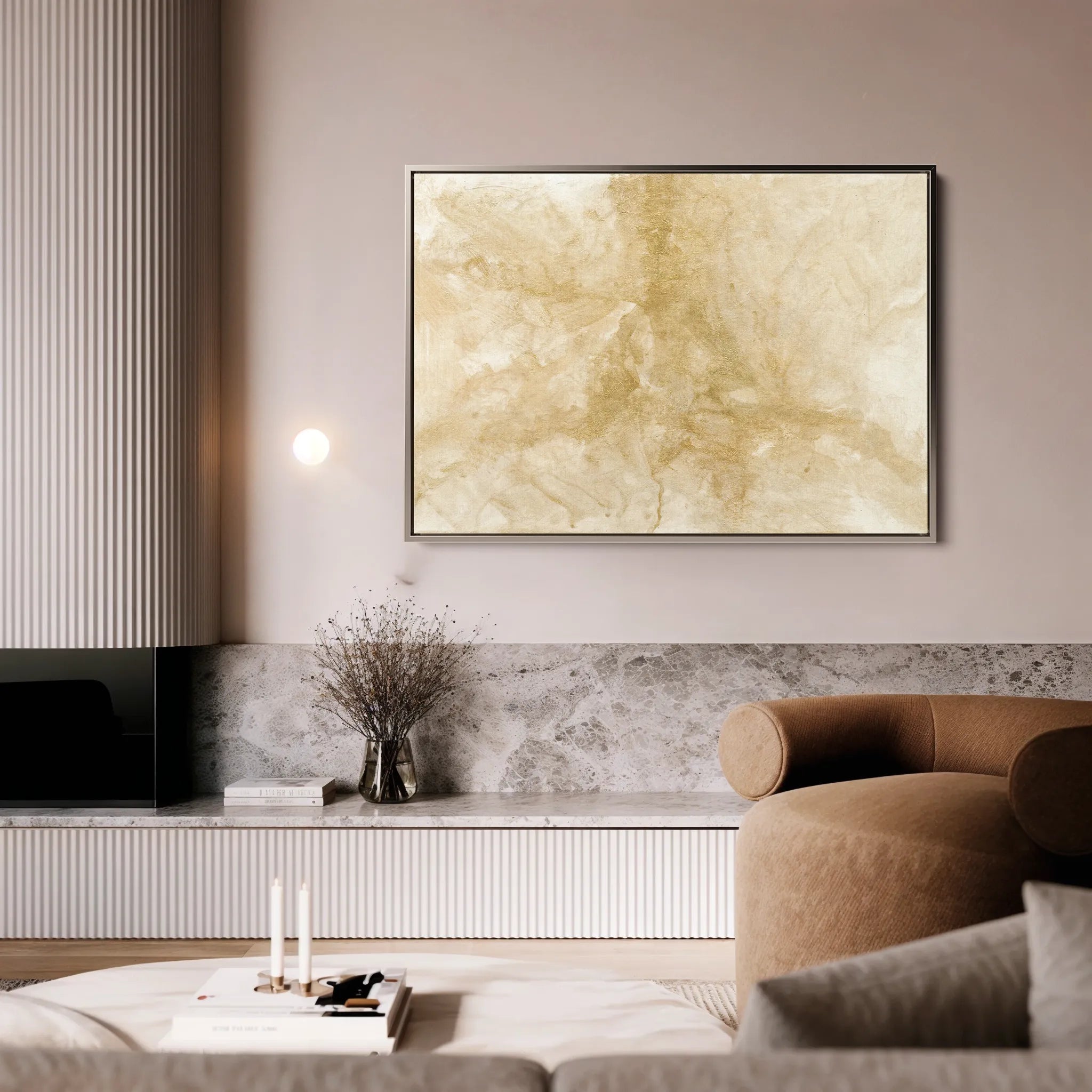 Abstract 208 Canvas Art 18" x 24" / 45 x 60 cm / Black