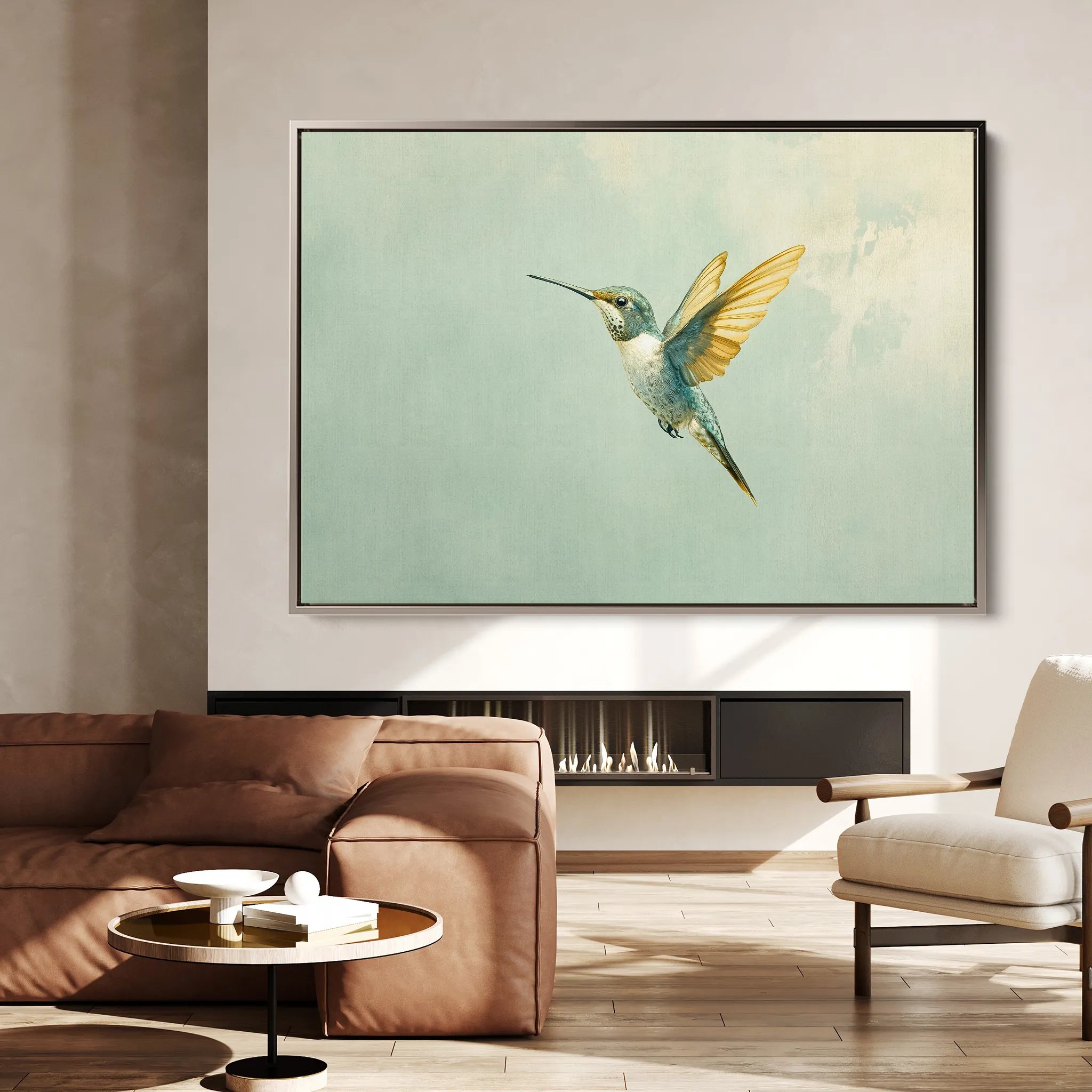 Animals 208 Canvas Art 18" x 24" / 45 x 60 cm / Black