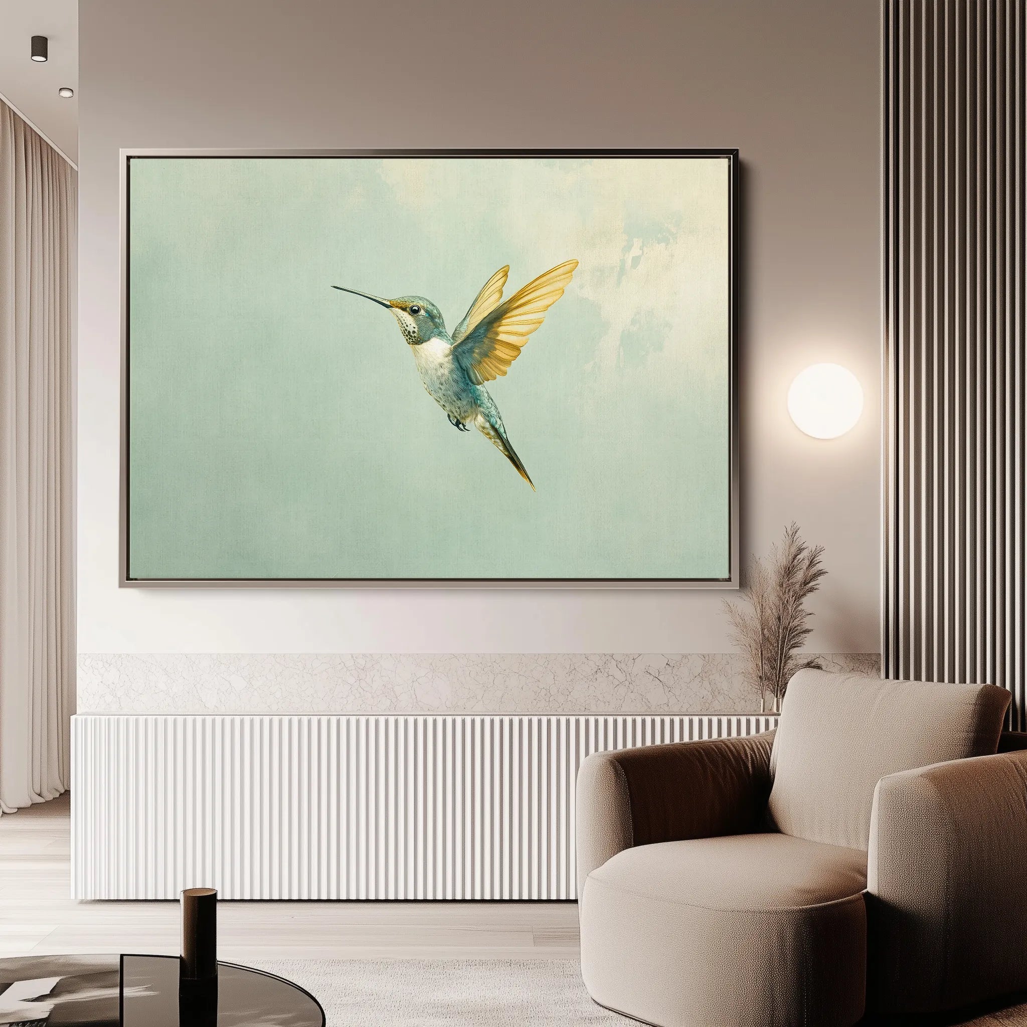 Animals 208 Canvas Art 18" x 24" / 45 x 60 cm / Black