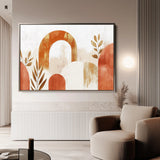 Boho 208 Canvas Art 18" x 24" / 45 x 60 cm / Black