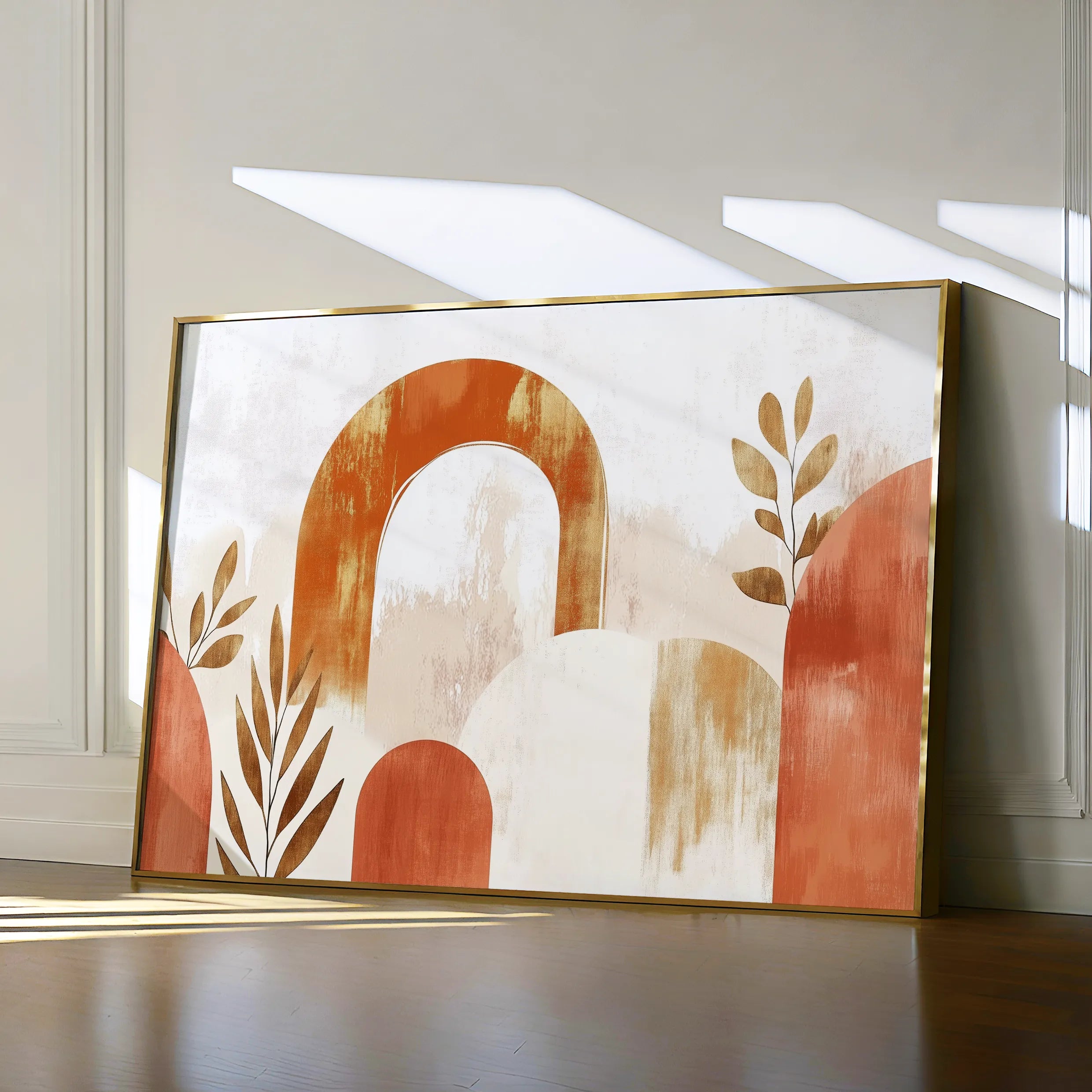 Boho 208 Canvas Art 18" x 24" / 45 x 60 cm / Black