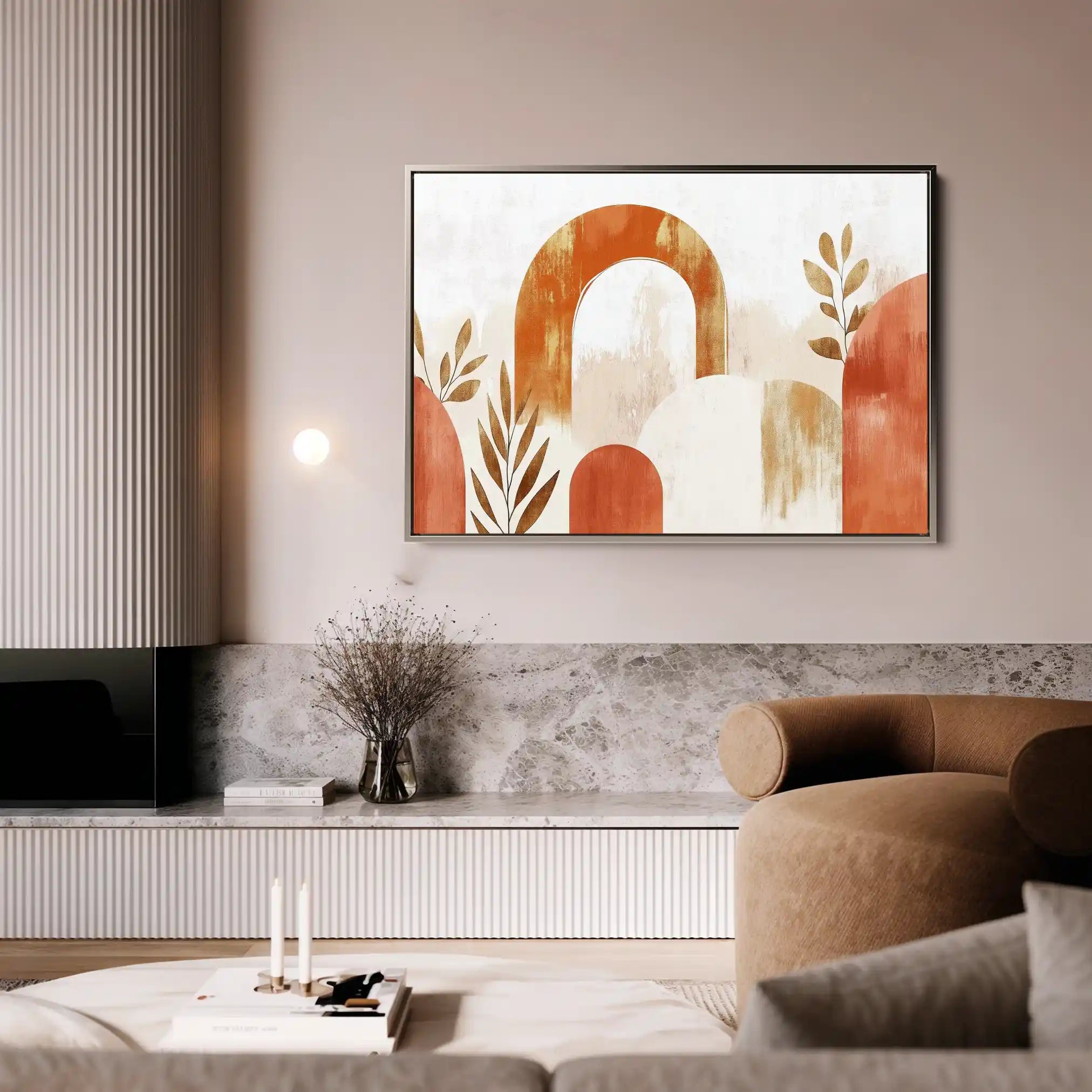 Boho 208 Canvas Art 60 x 40 cm / Black