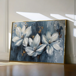 Floral 208 Canvas Art 60 x 40 cm / Black