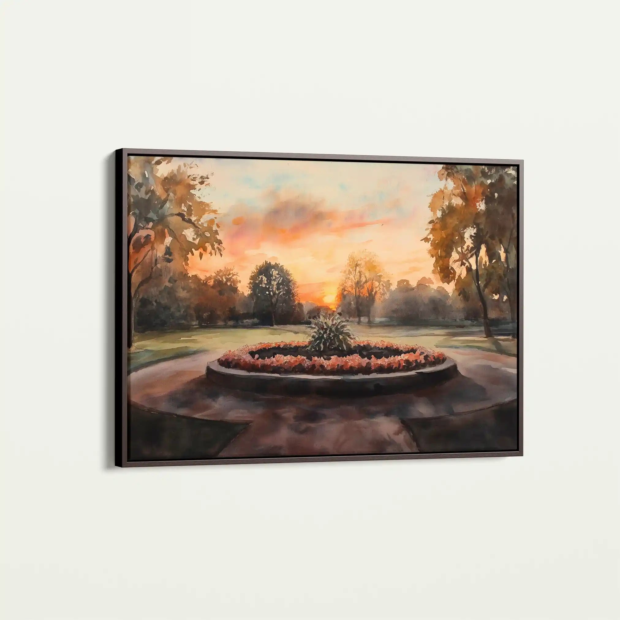 Landscape 208 Canvas Art 60 x 40 cm / Black