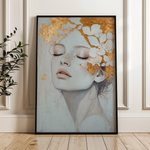 Portrait 208 Canvas Art 18" x 24" / 45 x 60 cm / Black