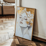 Portrait 208 Canvas Art 18" x 24" / 45 x 60 cm / Black