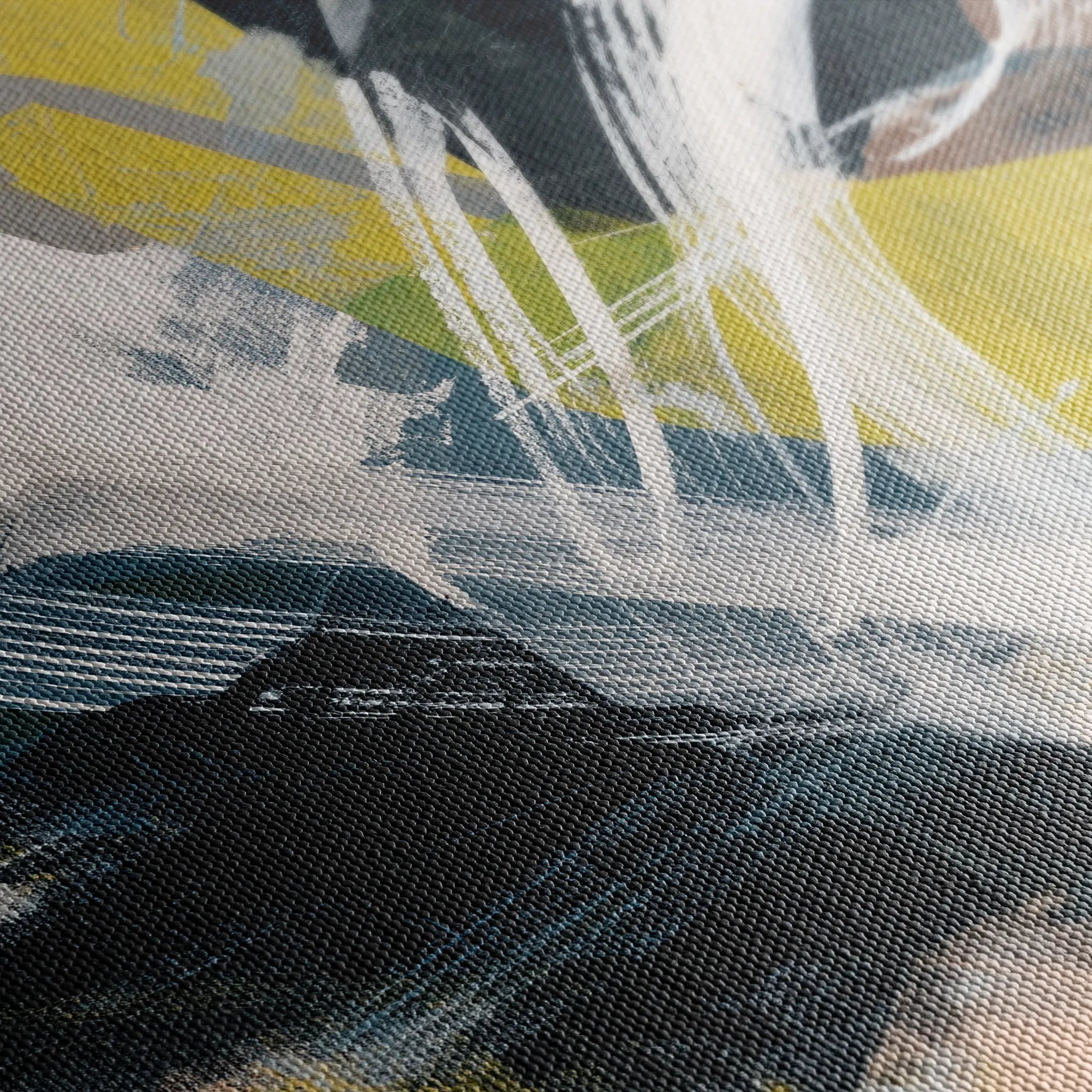 Abstract 2087 Canvas Art 18" x 24" / 45 x 60 cm / Black