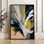 Abstract 2087 Canvas Art 60 x 40 cm / Black