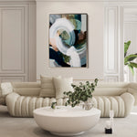 Abstract 2088 Canvas Art 18" x 24" / 45 x 60 cm / Black