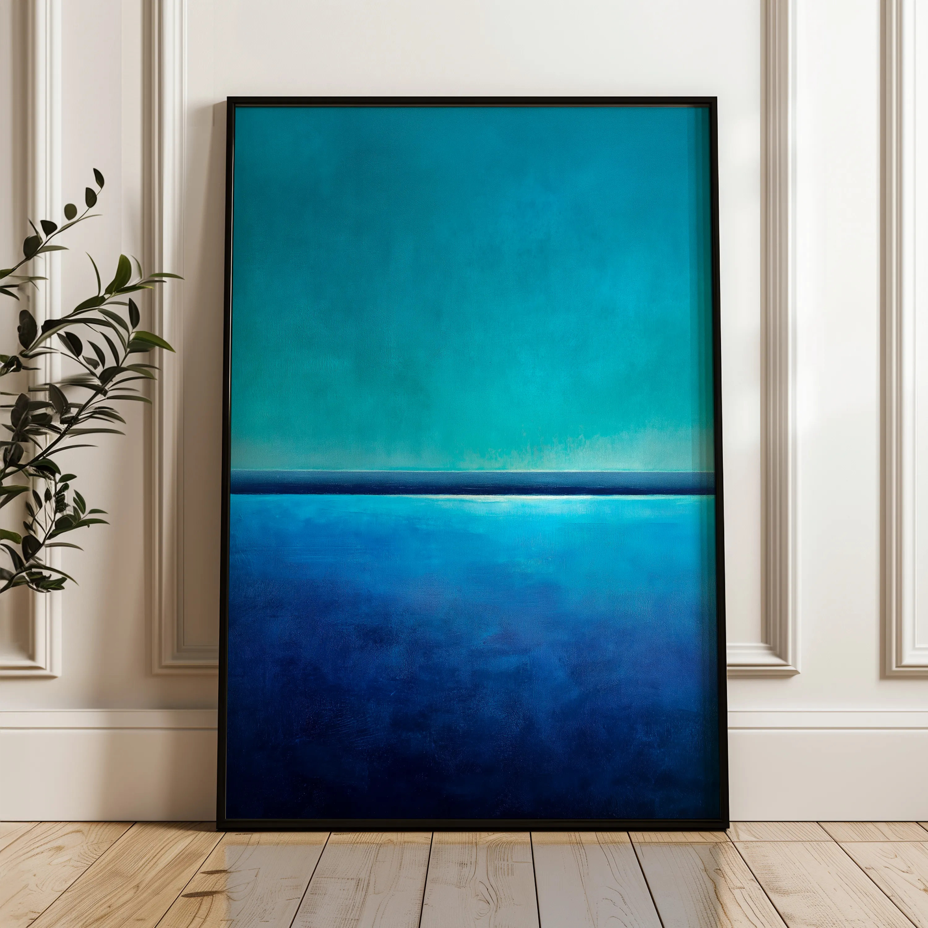 Abstract 2089 Canvas Art 18" x 24" / 45 x 60 cm / Black