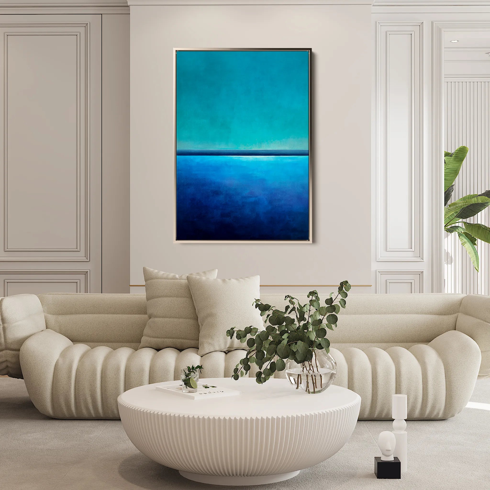Abstract 2089 Canvas Art 18" x 24" / 45 x 60 cm / Black