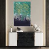 Abstract 209 Canvas Art 18" x 24" / 45 x 60 cm / Black