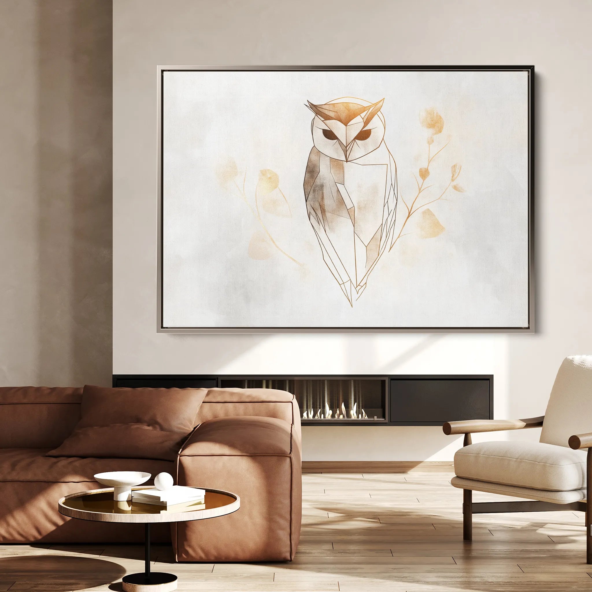 Animals 209 Canvas Art 18" x 24" / 45 x 60 cm / Black