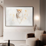 Animals 209 Canvas Art 18" x 24" / 45 x 60 cm / Black