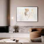 Animals 209 Canvas Art 18" x 24" / 45 x 60 cm / Black