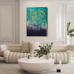 Abstract 209 Canvas Art 60 x 40 cm / Black