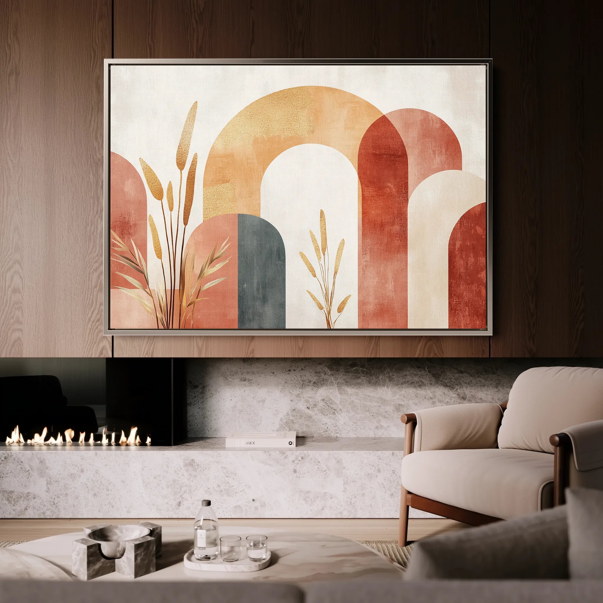 Boho 209 Canvas Art 18" x 24" / 45 x 60 cm / Black