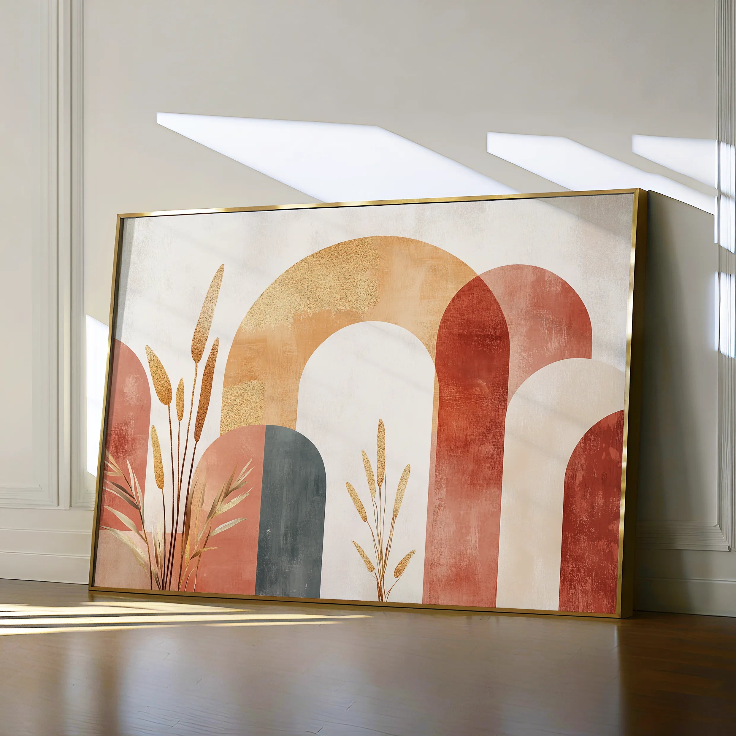 Boho 209 Canvas Art 18" x 24" / 45 x 60 cm / Black