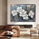 Floral 209 Canvas Art 60 x 40 cm / Black