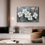Floral 209 Canvas Art 60 x 40 cm / Black