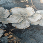 Floral 209 Canvas Art 60 x 40 cm / Black