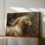 Horses 209 Canvas Art 60 x 40 cm / Black