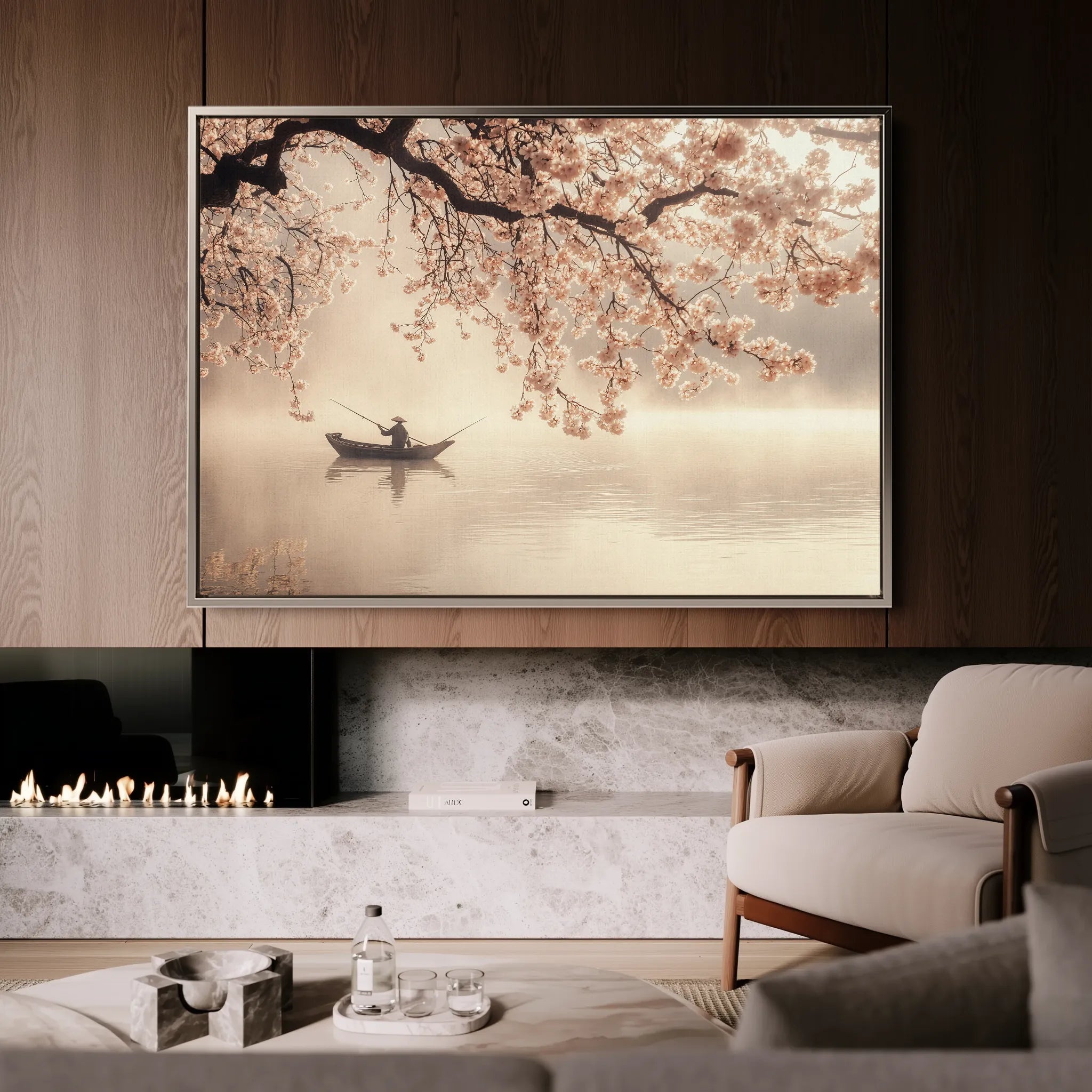 Landscape 209 Canvas Art 18" x 24" / 45 x 60 cm / Black