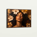 Portrait 209 Canvas Art 18" x 24" / 45 x 60 cm / Black