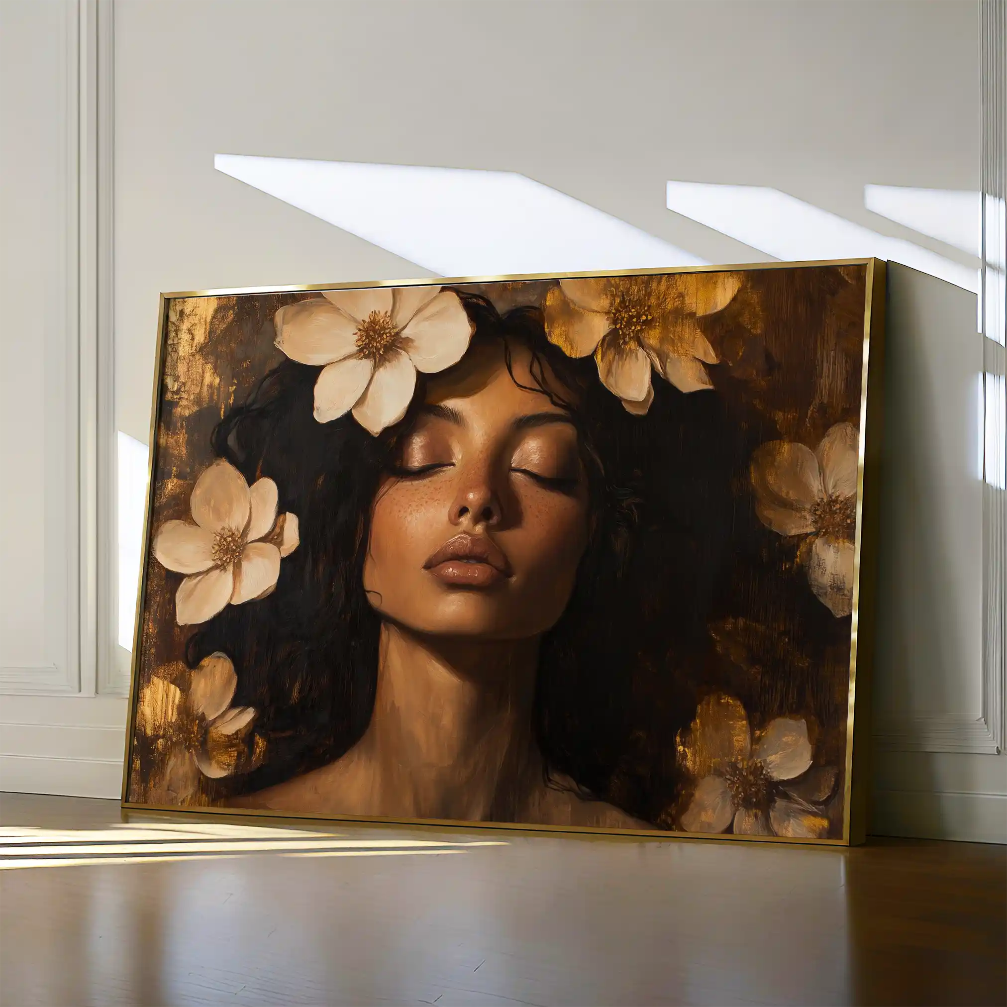 Portrait 209 Canvas Art 60 x 40 cm / Black