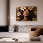 Portrait 209 Canvas Art 60 x 40 cm / Black