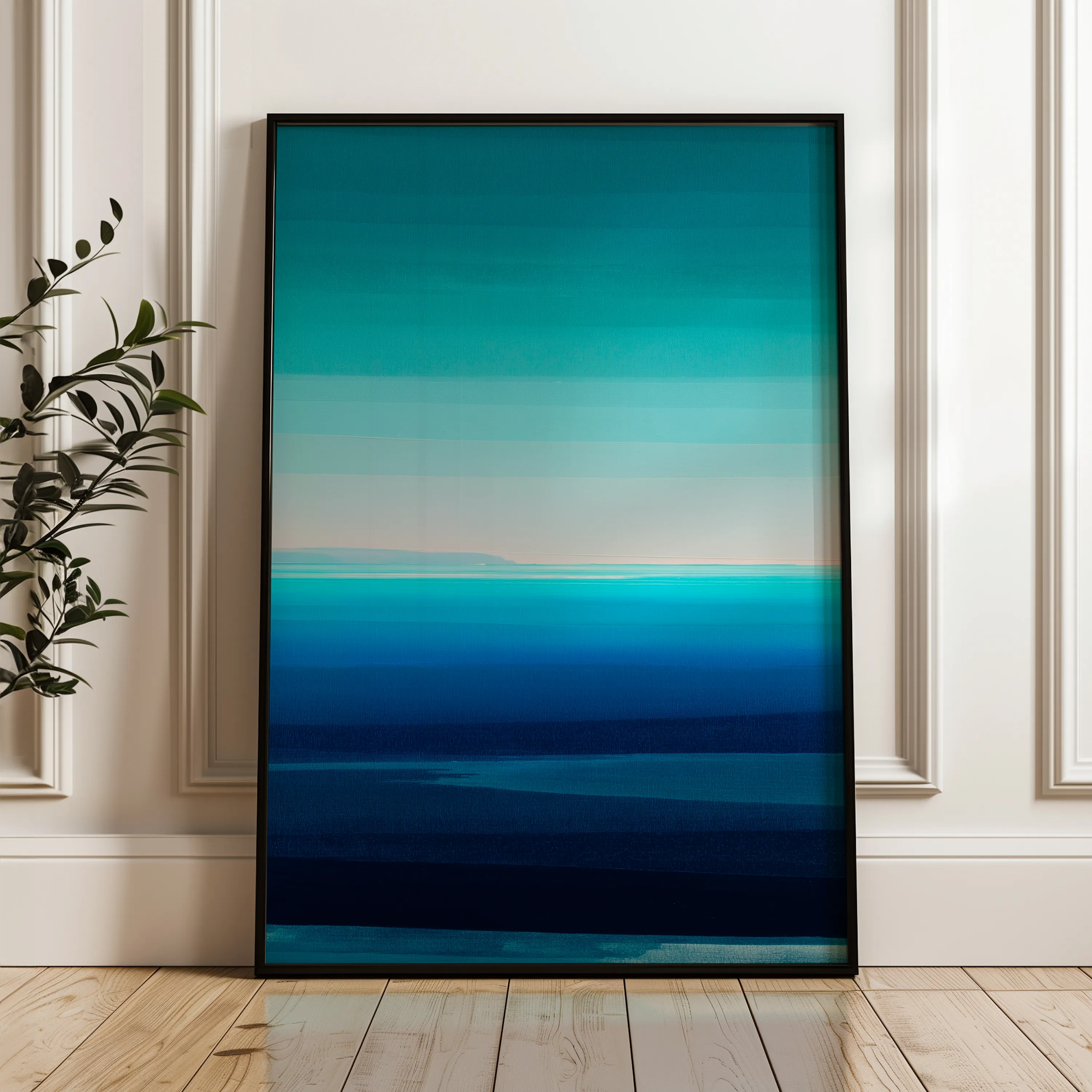 Abstract 2090 Canvas Art 18" x 24" / 45 x 60 cm / Black