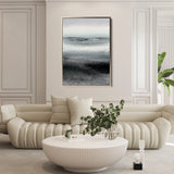 Abstract 2091 Canvas Art 18" x 24" / 45 x 60 cm / Black