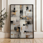 Abstract 2094 Canvas Art 18" x 24" / 45 x 60 cm / Black