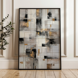 Abstract 2094 Canvas Art 18" x 24" / 45 x 60 cm / Black
