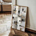 Abstract 2094 Canvas Art 18" x 24" / 45 x 60 cm / Black