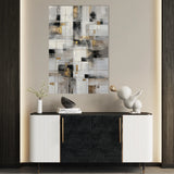 Abstract 2094 Canvas Art 18" x 24" / 45 x 60 cm / Black